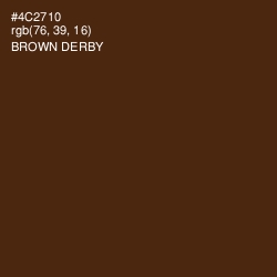 #4C2710 - Brown Derby Color Image